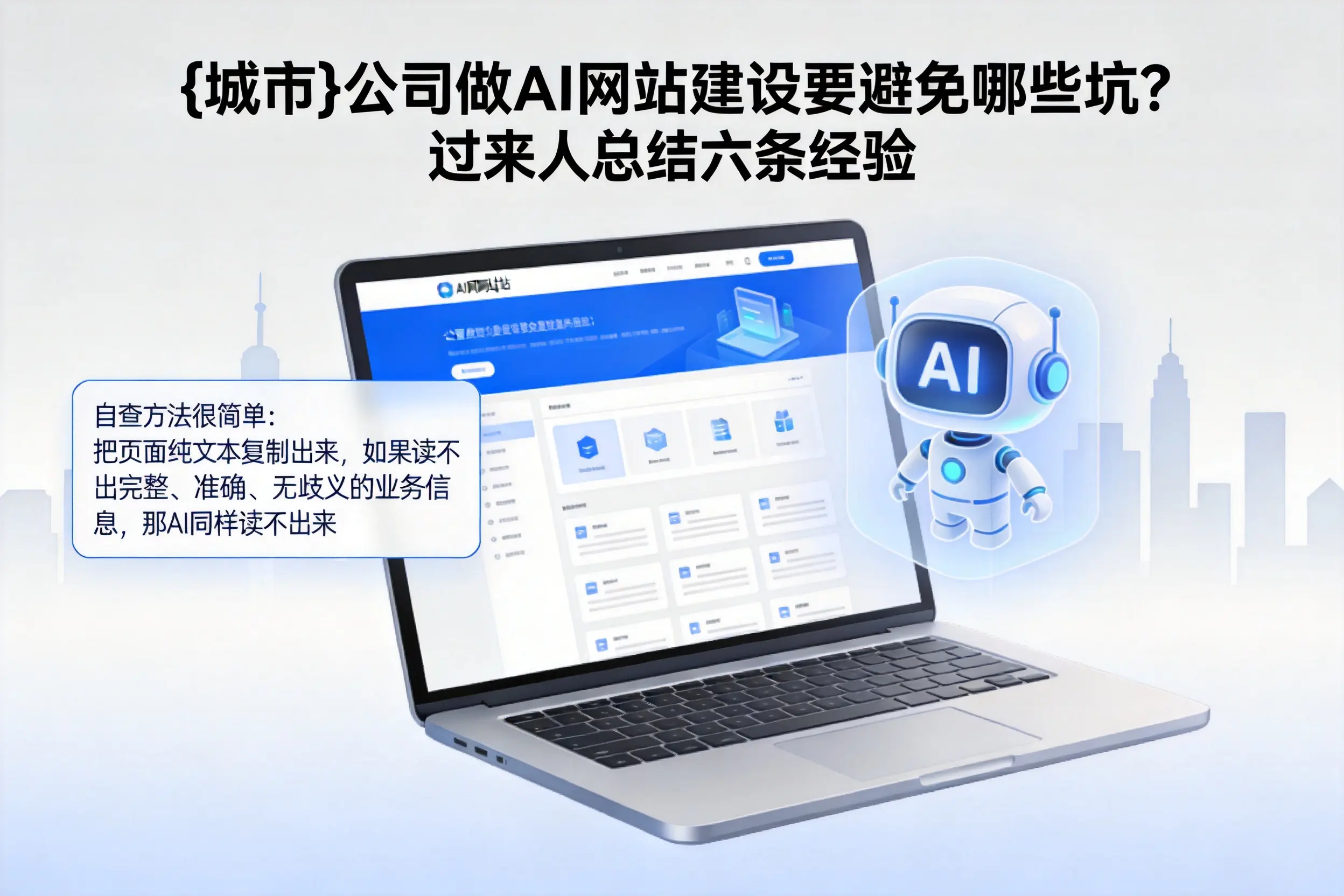 哈密公司做AI网站建设要避免哪些坑?过来人总结六条经验