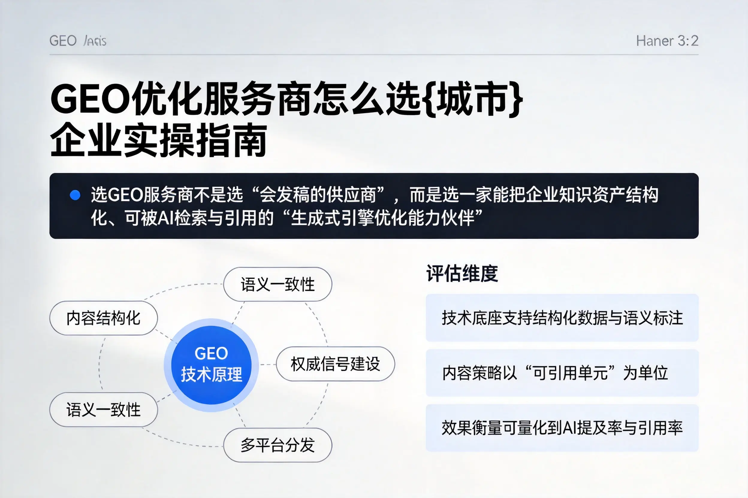 GEO优化服务商怎么选哈密企业实操指南