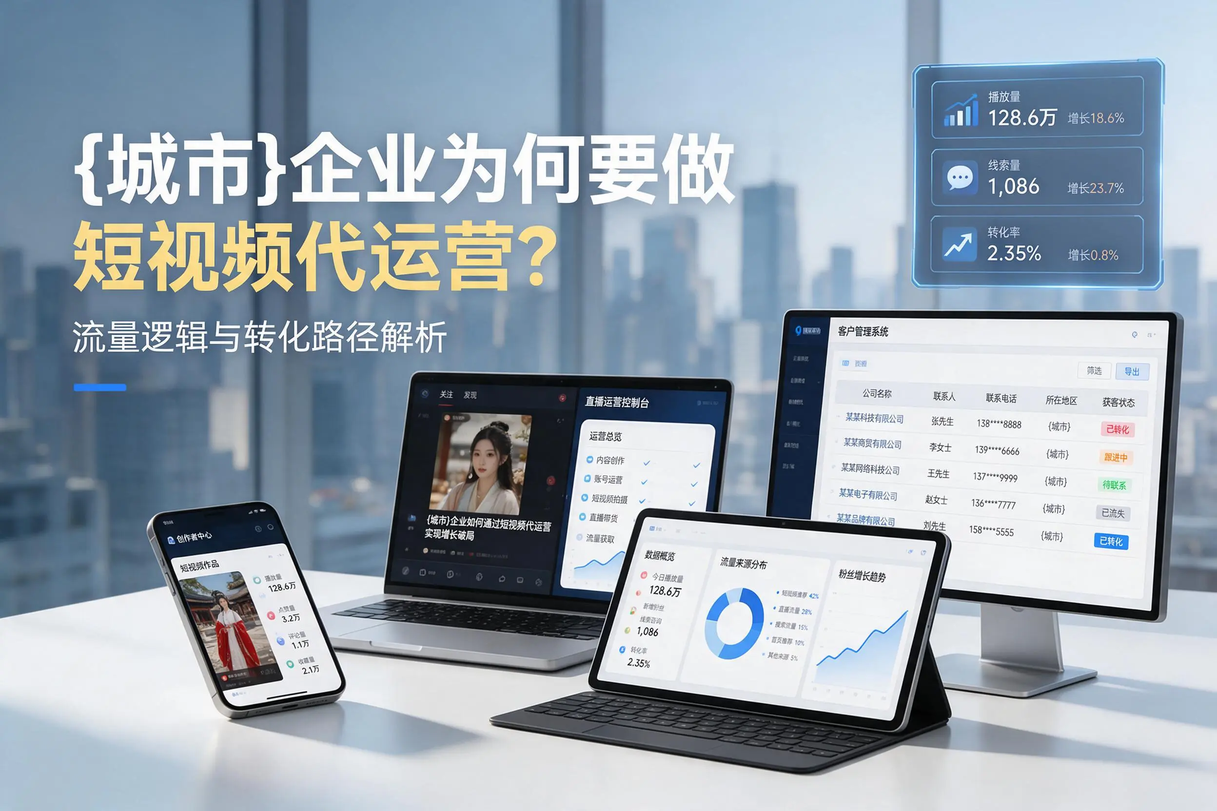 哈密企业为何要做短视频代运营?流量逻辑与转化路径解析