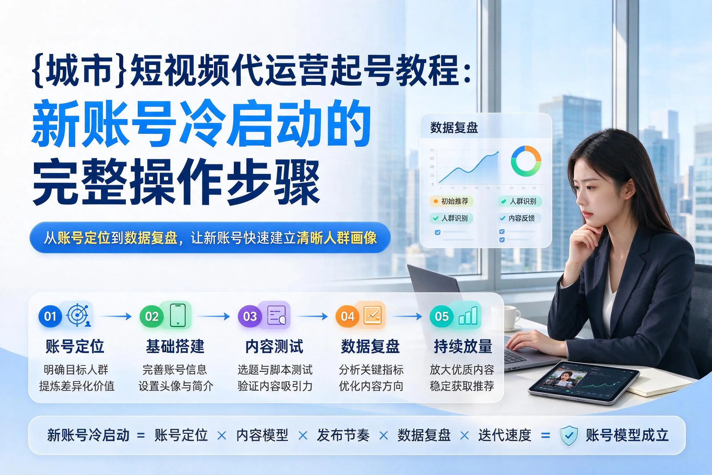 哈密短视频代运营起号教程：新账号冷启动的完整操作步骤