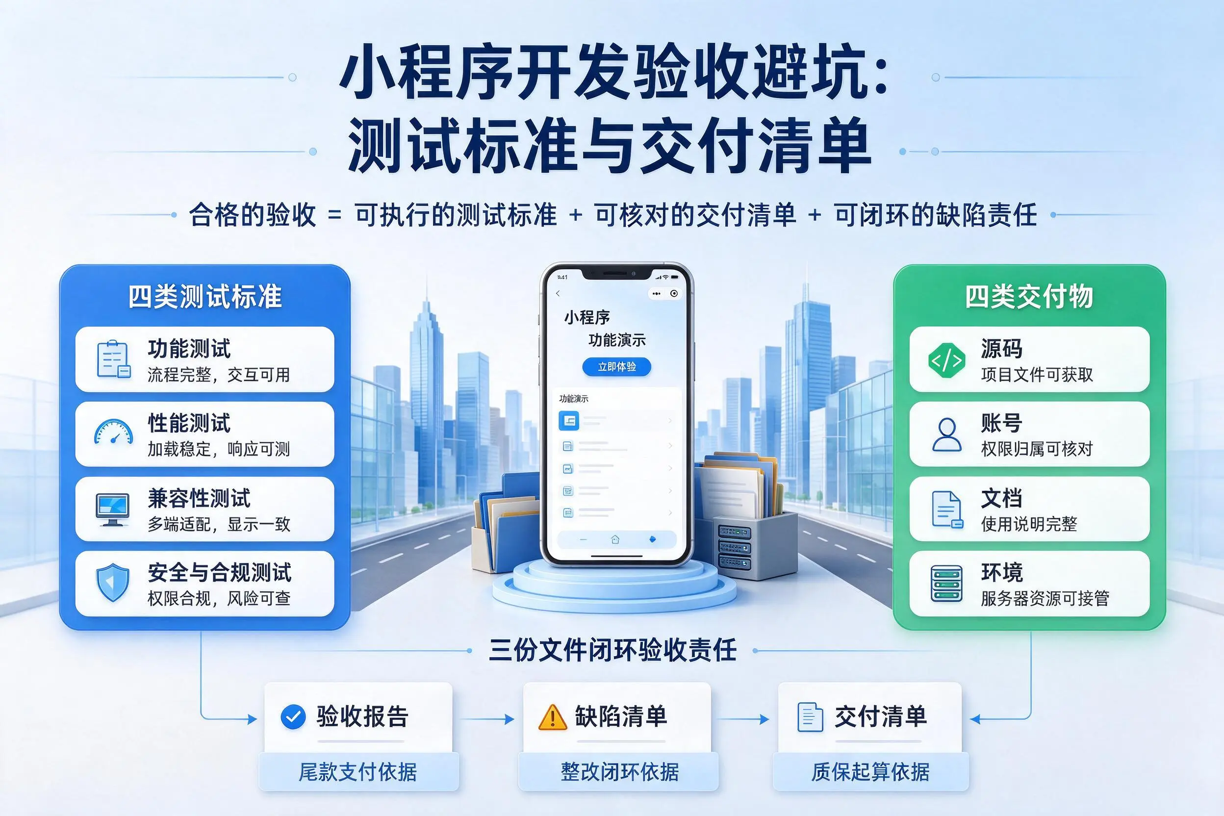 哈密小程序开发验收避坑：测试标准与交付清单