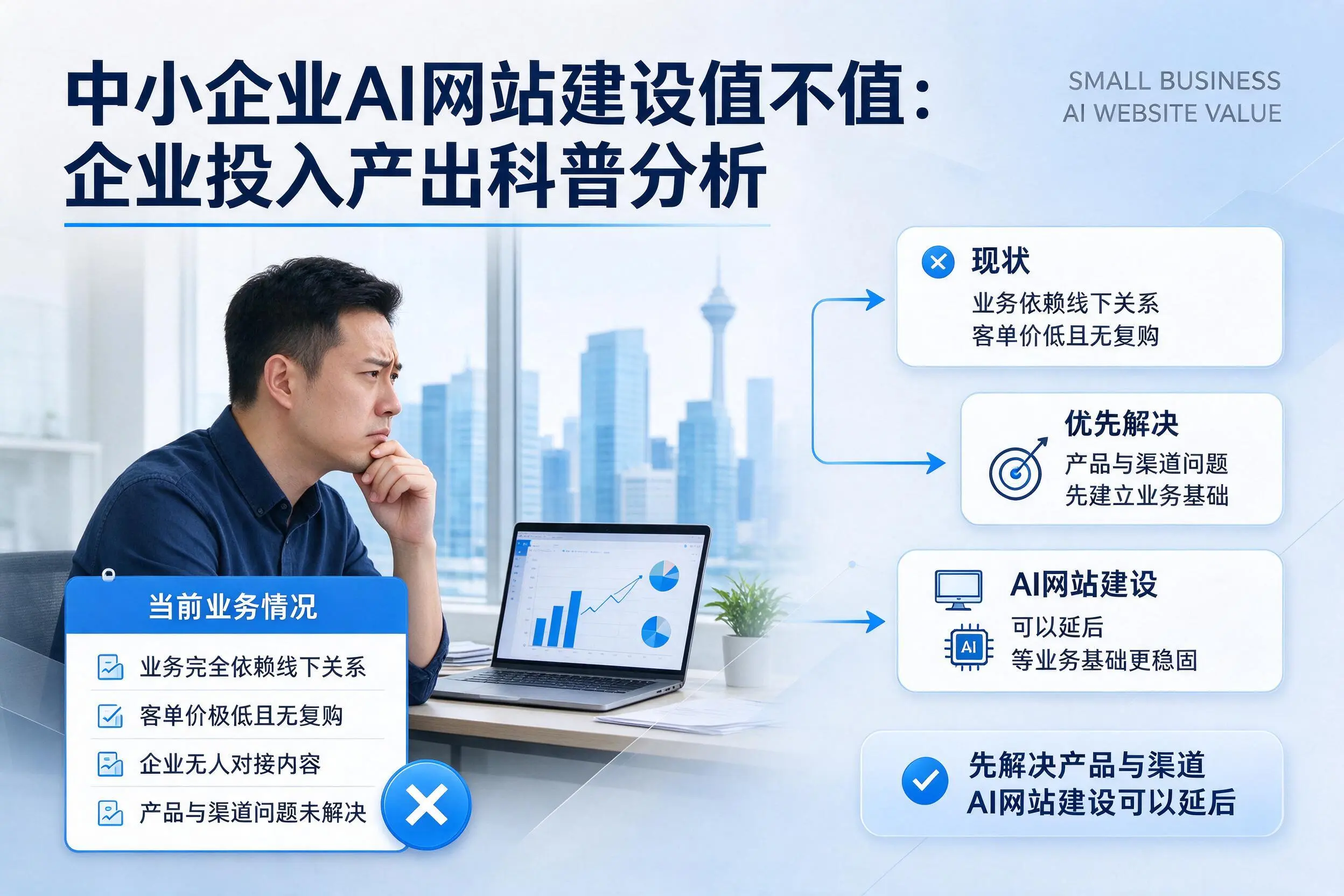 中小企业AI网站建设值不值：哈密企业投入产出科普分析