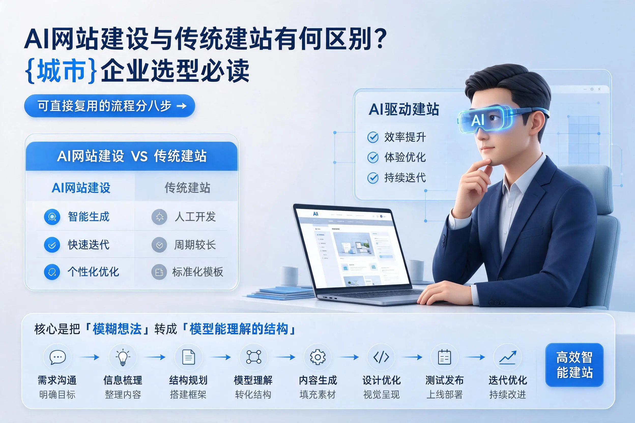AI网站建设与传统建站有何区别?哈密企业选型必读