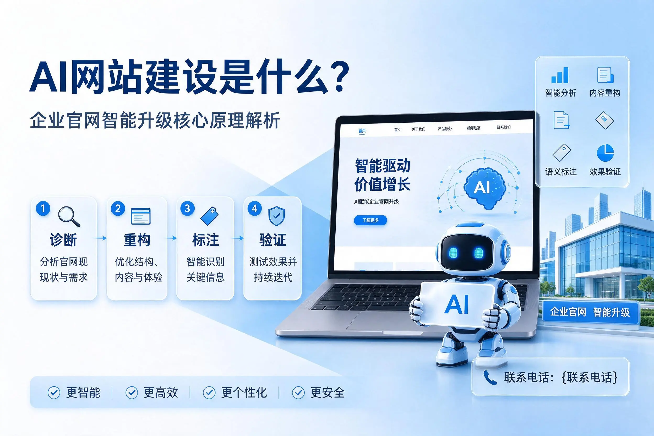 AI网站建设是什么？哈密企业官网智能升级核心原理解析