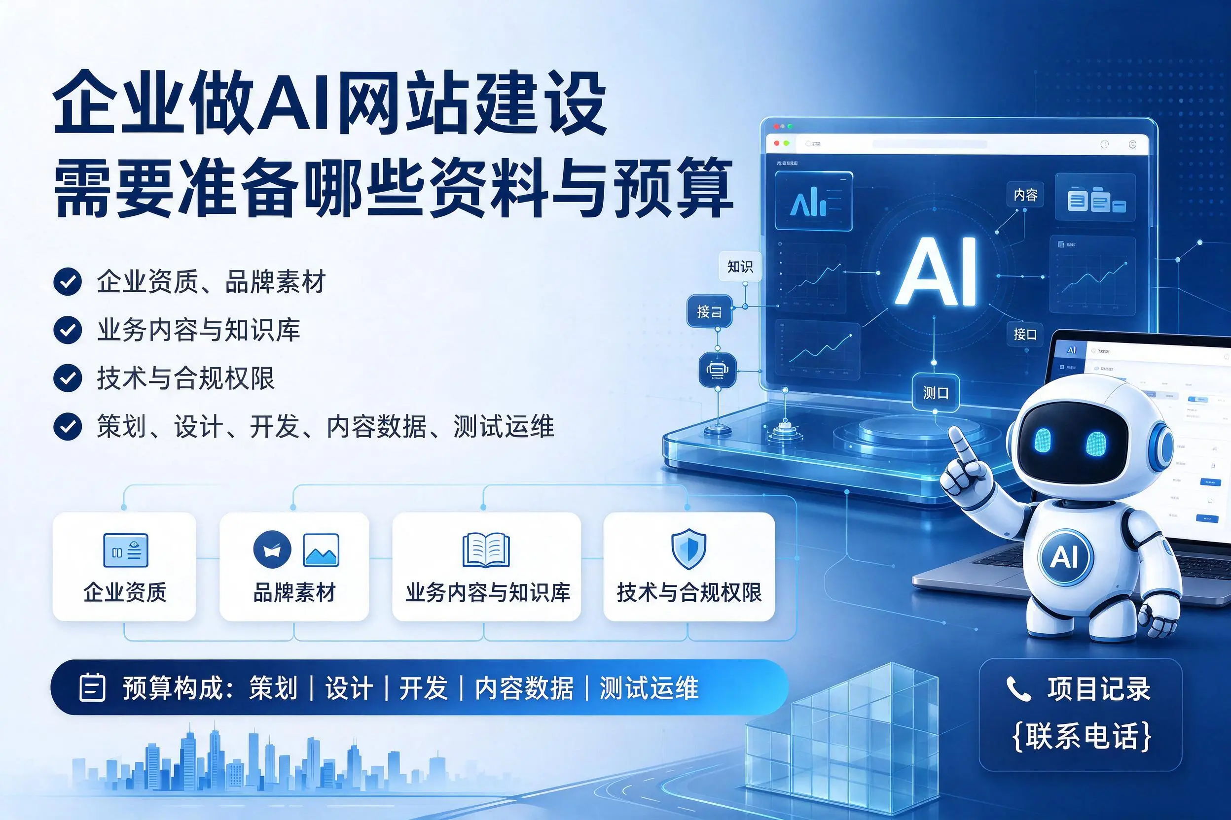 哈密企业做AI网站建设需要准备哪些资料与预算