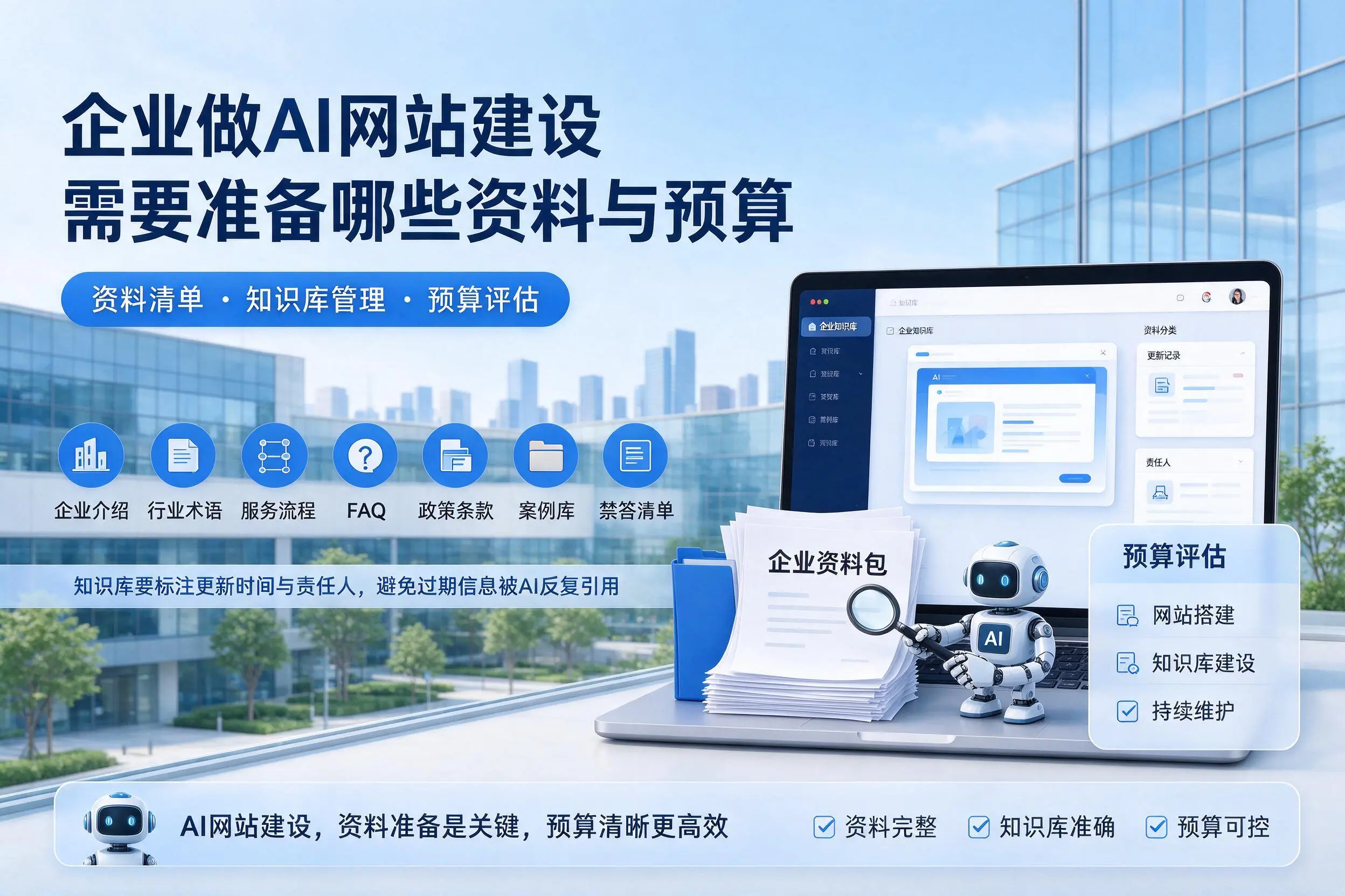 哈密企业做AI网站建设需要准备哪些资料与预算